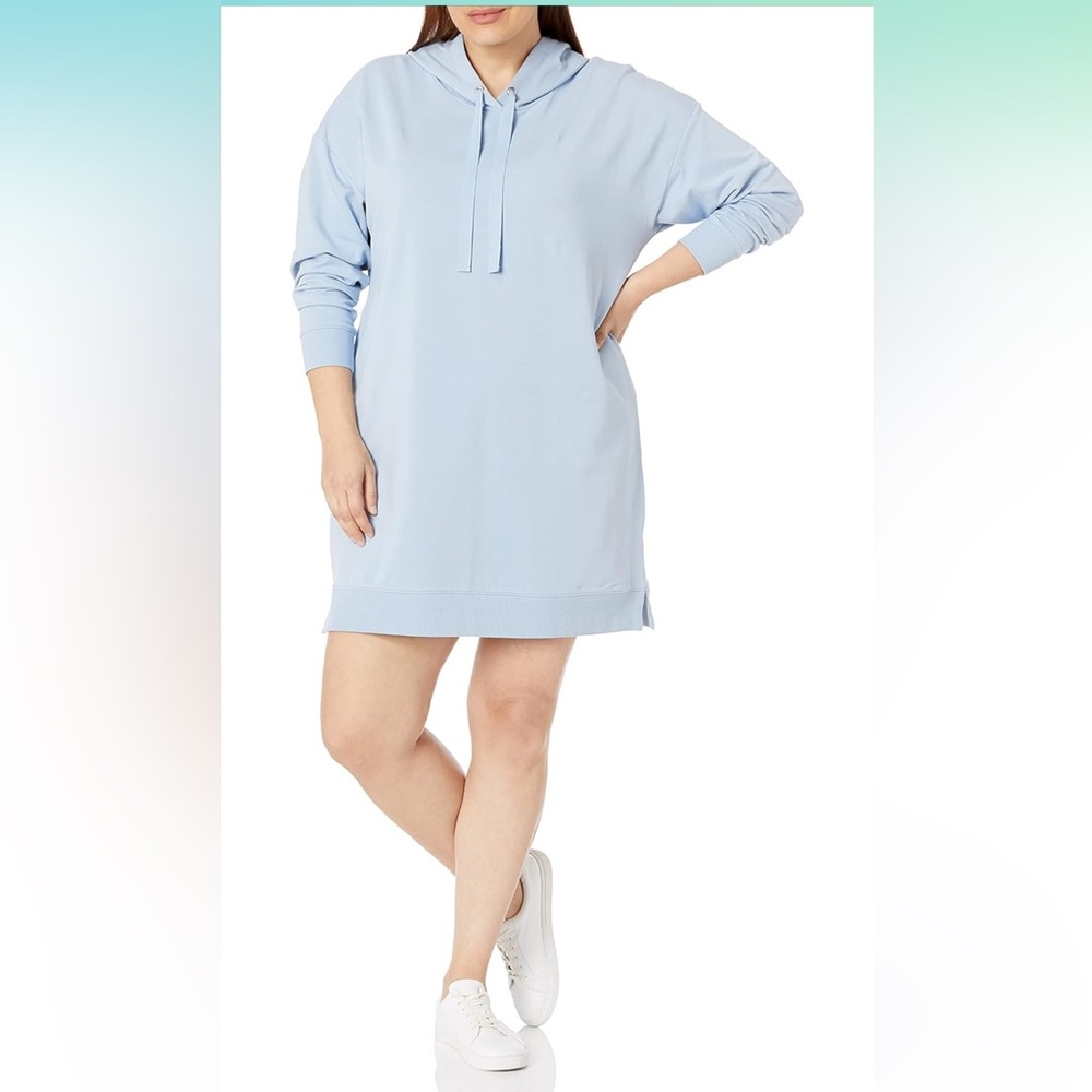 The Drop Women's lona Long-Sleeve Hooded Mini Sweatshirt Dress